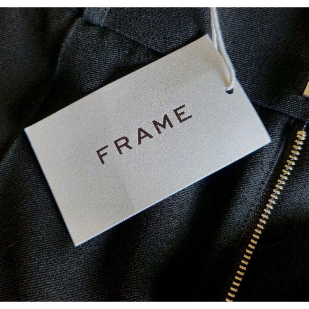 Frame Denim Relaxed Trouser Size 14 Black Wide Leg Suiting Version Wide Leg New - Picture 6 of 8
